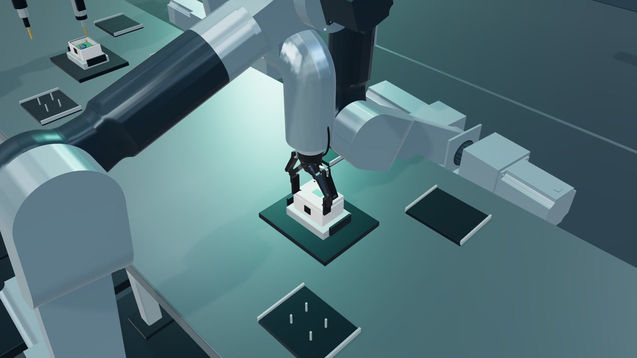 CAD-Ansicht unseres selbst konstruierten Roboterarms
